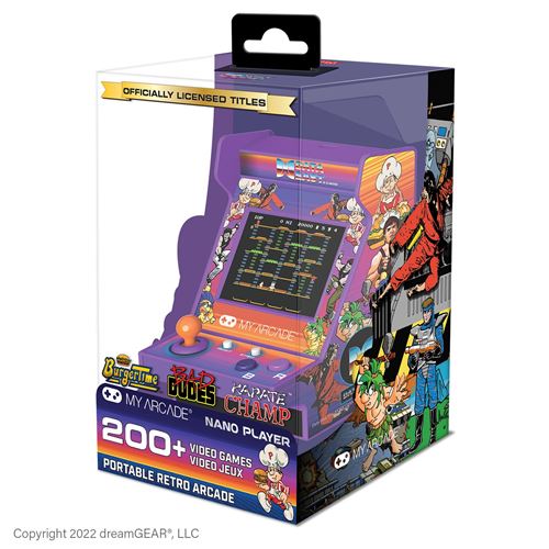 Justforgames Multicolore Console Rétrogaming Just For Games Nano Player Portable Retro Arcade Data East