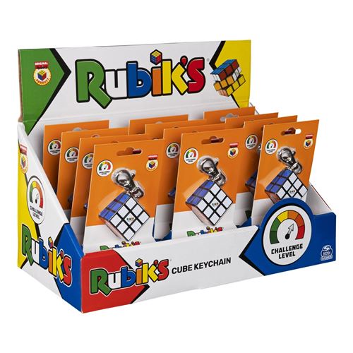 Jeu casse tête Rubiks Cube 3x3 porte clés RUBIKS Adulte Garantie - vue 2
