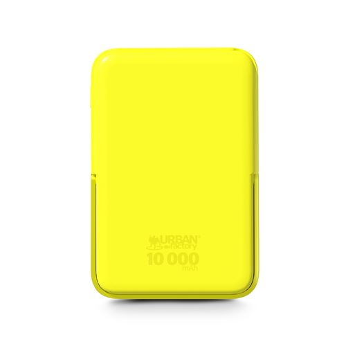 Batterie externe Urban Factory Powerbank 10000 mAh Jaune Néon