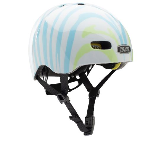 Casque Nutcase Baby Nutty Z Brah Blanc et Bleu Taille XXS