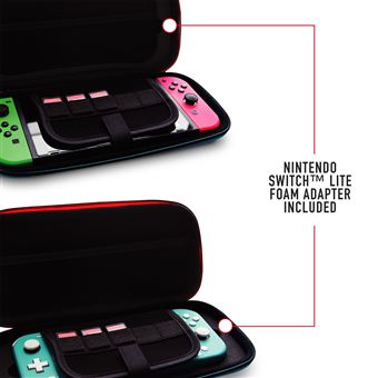 Sac de voyage Just For Games Stealth Premium pour Nintendo Switch/Nintendo Switch Lite Noir et Rouge