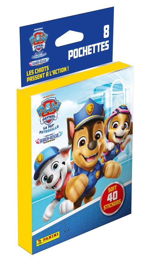 Cartes à collectionner Panini Paw Patrol Pat’Patrouille Search & Rescue Blister 8 pochettes
