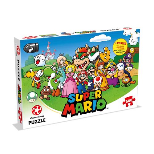 Puzzle 500 pièces Winning Moves Super Mario and Friends
