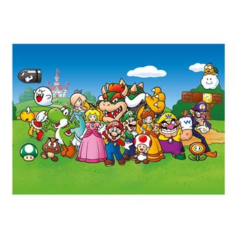 3€97 sur Puzzle 500 pièces Super Mario Winning Moves - 500-750