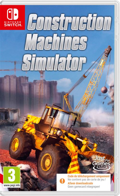 Just For Games Construction Machine Simulator Code In A Box Nintendo Switch