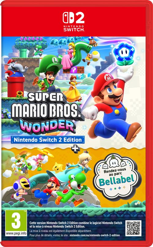 Super Mario Bros. Wonder + Rendez vous au parc Bellabel Nintendo Switch 2 Edition • Jeu Nintendo Switch 2