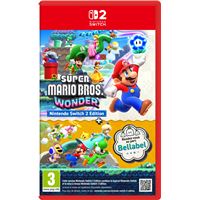 Super Mario Bros Wonder Edition Nintendo Switch 2 + Rendez-vous au parc Bellabel