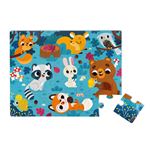 Puzzle tactile Janod Les animaux de la forêt 20 pièces
