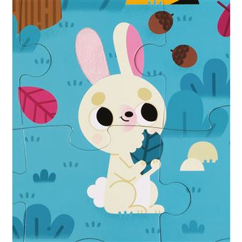 Puzzle tactile Janod Les animaux de la forêt 20 pièces