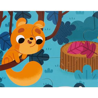 Puzzle tactile Janod Les animaux de la forêt 20 pièces