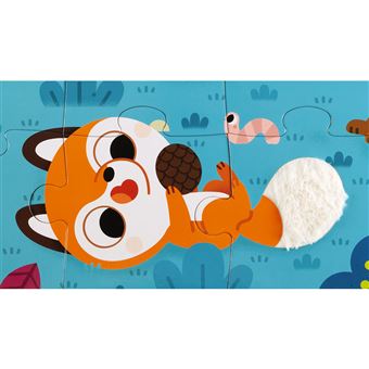 Puzzle tactile Janod Les animaux de la forêt 20 pièces