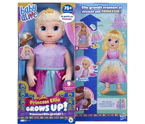 Poupon Hasbro Gaming Baby Alive Princesse Ellie Grandit