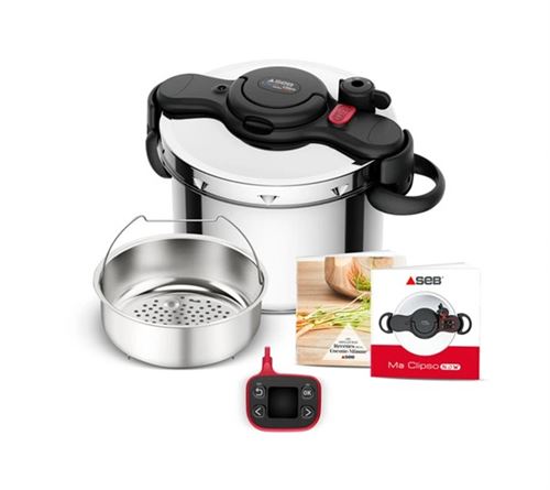 Autocuiseur Seb P4904950 Cocotte-Minute® Clipso Now+ Avec Minuteur Intelligent 9L Inox