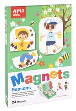 Set de 24 magnets Apli Kids Les Saisons