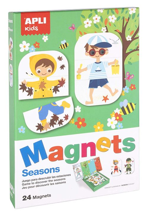 Set de 24 magnets Apli Kids Les Saisons