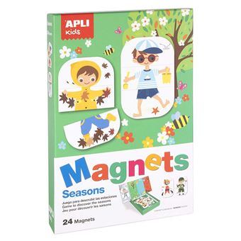 Set de 24 magnets Apli Kids Les Saisons