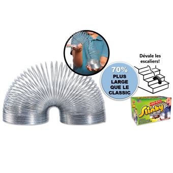 Jeu créatif Slinky Metal Géant Argent