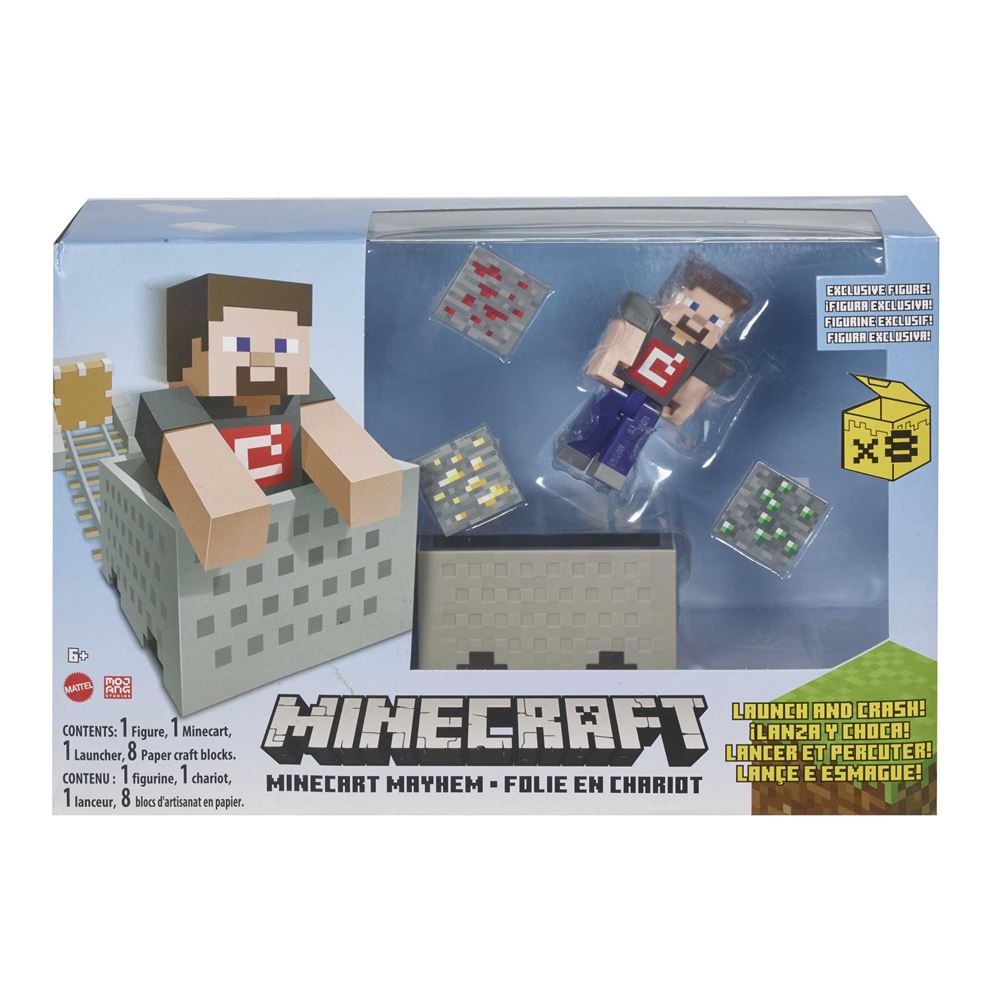 5€53 sur Figurine Minecraft Coffret de jeu tortue transformable