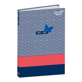 Agenda scolaire Quo Vadis 2021 2022 Eurotextagenda Butterfly Modèle aléatoire
