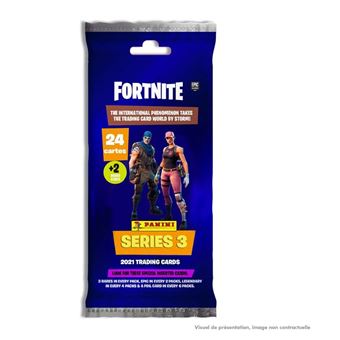 Jeu de cartes Panini Fortnite série 3 TC fat pack 26 cartes