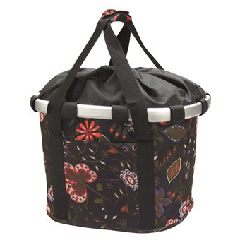 Panier KlickFix Bikebasket Folklore Noir