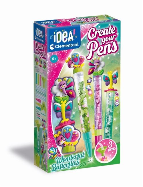 Clementoni Crée tes stylos Wonderful Butterflies