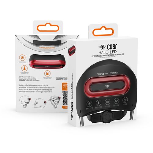 Bern Asteroid – Feu Arrière Pour Casque – Rechargeable USB – 3 Modes – 12 Lumens – Résistant à L’eau – Universel