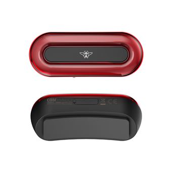 Eclairage Casr Système Led pour casques de mobilité Noir et Rouge