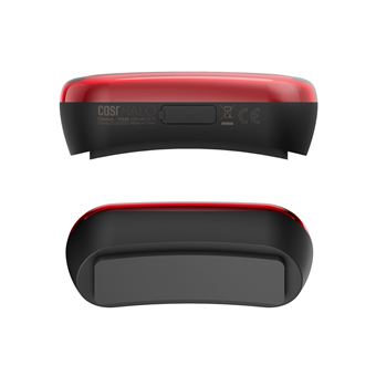 Eclairage Casr Système Led pour casques de mobilité Noir et Rouge