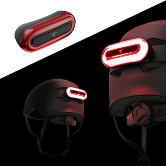 Eclairage Casr Système Led pour casques de mobilité Noir et Rouge