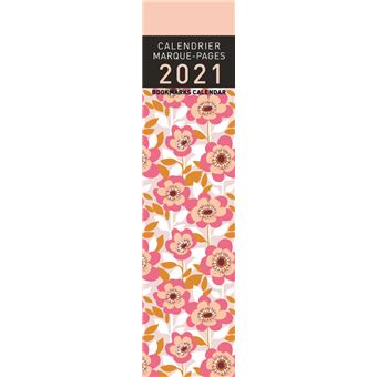 Calendrier Aquarupella Marque Pages Pattern Floral 2021