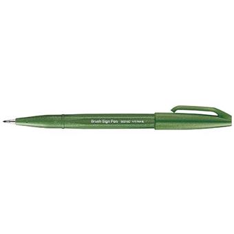 Stylo Feutre Pentel Brush Sign Pen Vert Olive