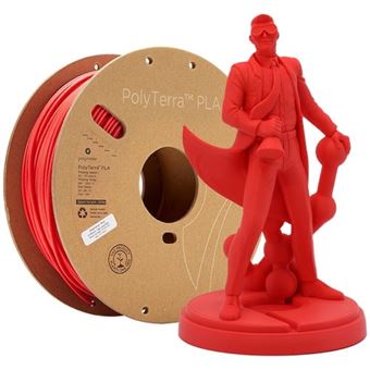 Filament d'impression 3D Polymaker PolyTerra PLA Rouge Lave