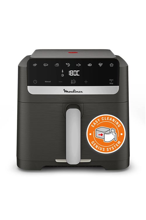 Friteuse Sans Huile Moulinex Air Fryer Easy Fry Compact Ez866Hf1 Gris