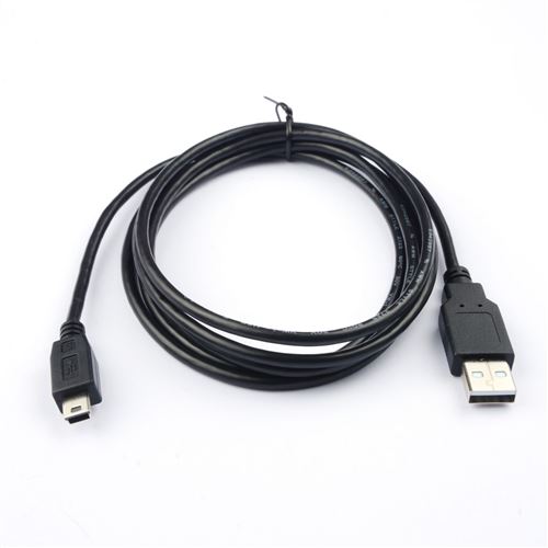 Câble USB 2.0 vers Mini USB Temium 1.8 m Noir