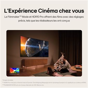 TV QNED LG 65QNED80 164 cm 4K UHD 2024 Noir et Bleu