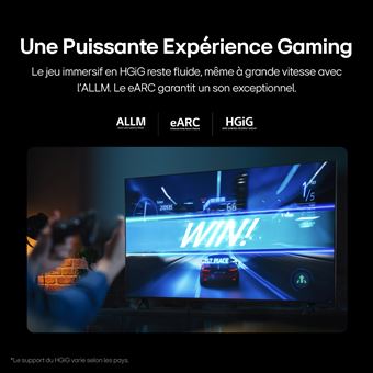 TV QNED LG 65QNED80 164 cm 4K UHD 2024 Noir et Bleu
