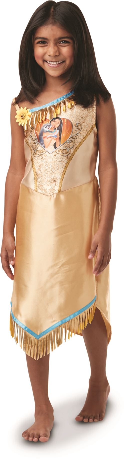 Deguisement Enfant Costume Princesse Pocahontas Pour Fille 2-10 Ans - Robe + Bandeau - 100% Polyester - Pour Halloween, Carnaval