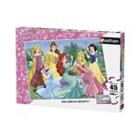 Puzzle enfant Nathan Rencontre avec les princesses Disney 45 pièces