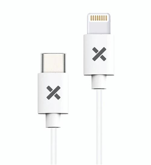 Câble Téléphone Portable Lightning Usb-C Wefix Pour Iphone 2M Blanc