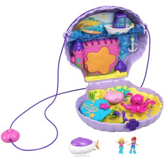 Boîte avec 2 personnages Polly Pocket Le Coquillage enchante