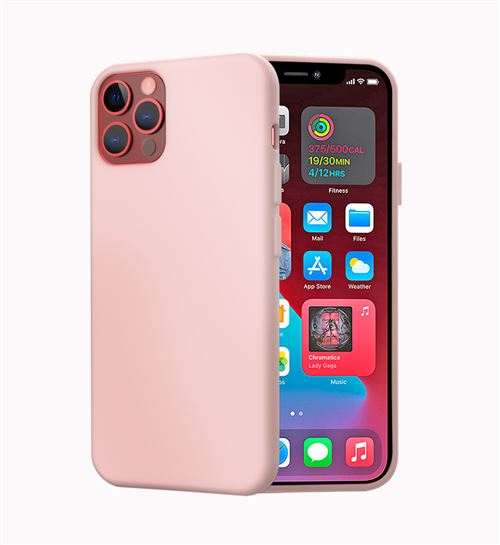 Coque silicone So Seven pour iPhone 12 Mini Rose