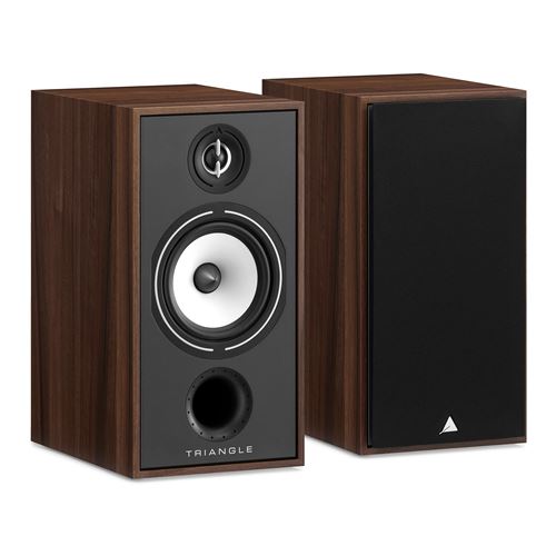 Enceintes bibliothèques Triangle BR04 Châtaigner vendues par paire