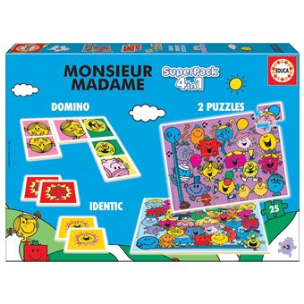 Puzzel Educa Superpack Monsieur Madame - 1
