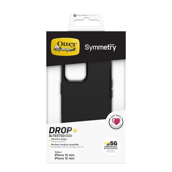 Coque renforcée pour iPhone 13 mini OtterBox Symmetry Series Noir