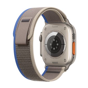 Apple Watch Ultra + Cellular, boîtier Titane 49mm avec Boucle Trail Bleu / Gris Taille M/L