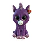 Porte-clés en peluche Ty Mini Boos Clip Amethyst La Licorne Violet