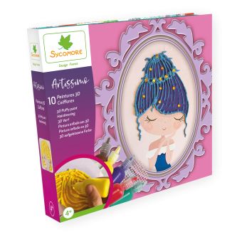 Kit créatif Faujas Artissimo XL Coloriage et Peinture 3D Coiffures