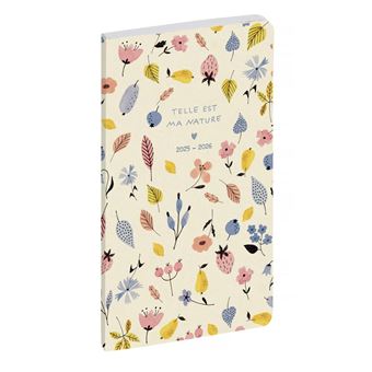 Agenda Semainier Poche Dorine 2025-2026 – 9x16 Cm Spirale 16 Mois Septembre 2025 à Décembre 2026