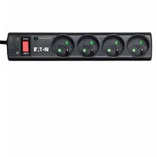 Multiprise parasurtenseur Eaton Protection Strip 2500 W Noir